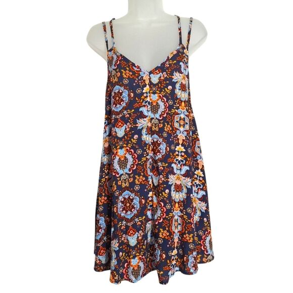 Wet Seal Womens Slip Sundress Summer Mini Hippie Gypsy Boho Chic Flowy Small - Picture 1 of 8